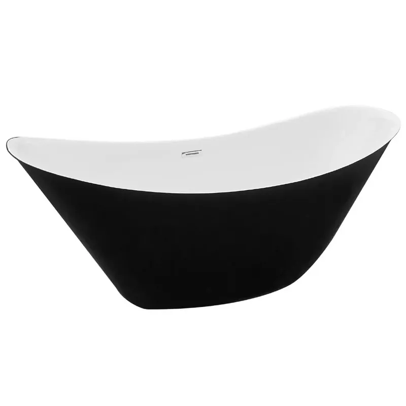 Ieftin Cada baie freestanding Bella* BSM-206, acril, 170 x 75 x 75 cm, negru mat