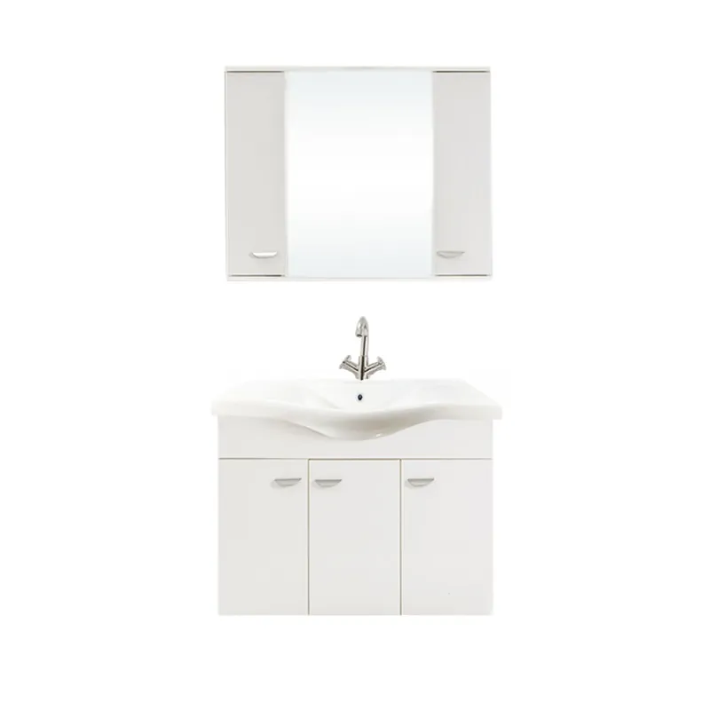 Preferatul clienților Set mobilier baie Ukra, suspendat, 3 piese, alb, 100 cm
