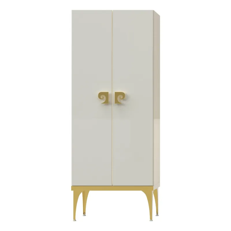 Cumpără online Dulap soldat baie dublu Pierre Cardin Venus, alb-auriu, 70x150 cm