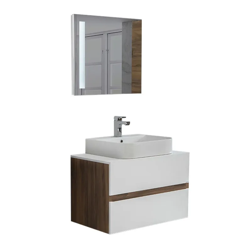Set mobilier baie Solo, suspendat, 3 piese, alb, 80 cm Retur gratuit