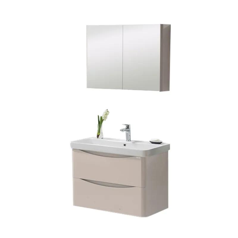Set mobilier baie Zen, suspendat, 3 piese, bej, 80 cm Ofertă exclusivă