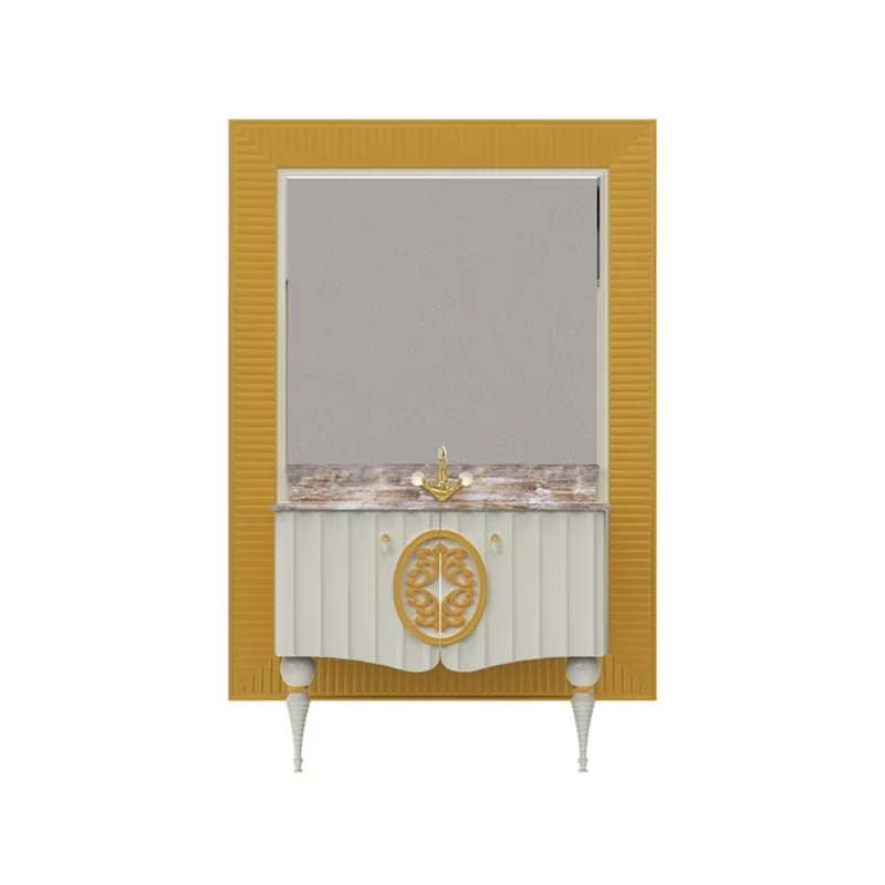 Set mobilier baie Pierre Cardin Louvre, 3 piese, alb, 145 cm Comandă acum