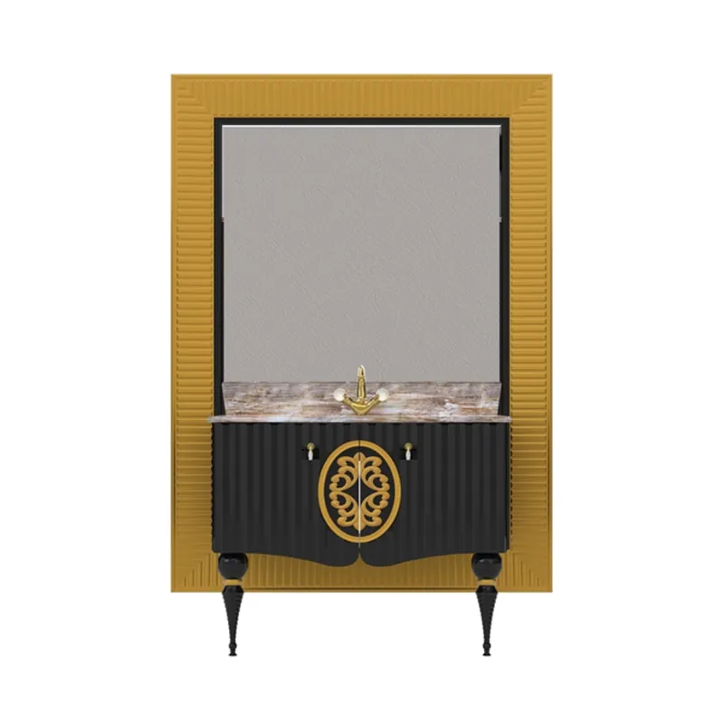 Vezi acum Set mobilier baie Pierre Cardin Louvre, 3 piese, negru, 145 cm