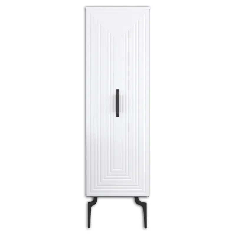 Dulap soldat baie Pierre Cardin Halley, alb-negru, 50x180 cm Discount