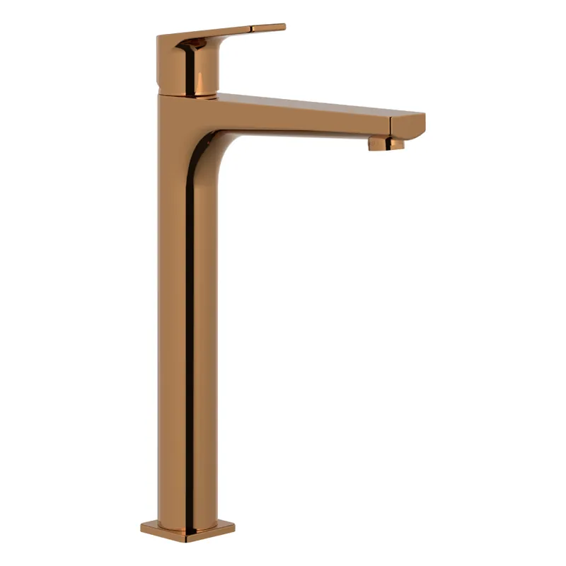 Doar azi Baterie lavoar inalta Celesta Aria, monocomanda, design modern, cupru lucios