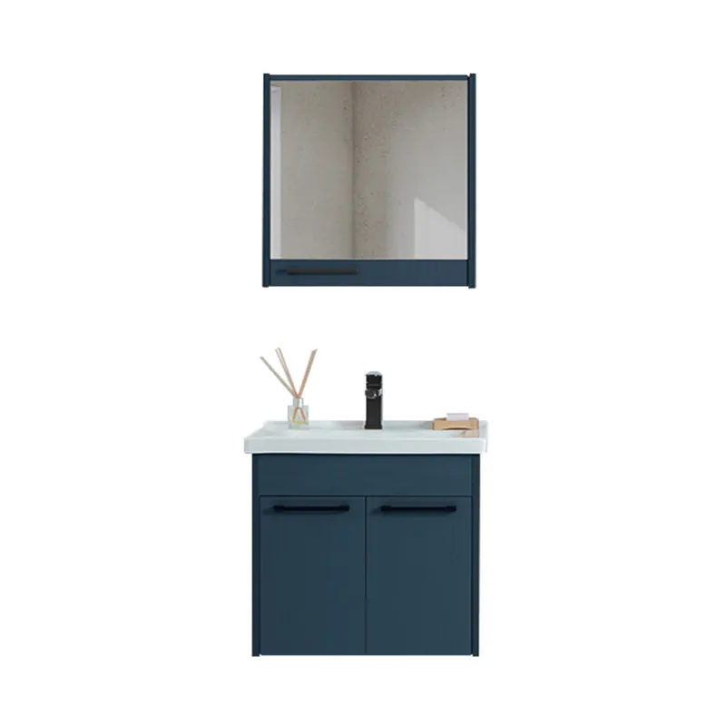 Bestseller Set mobilier baie Sofia, suspendat, 3 piese, albastru, 65 cm