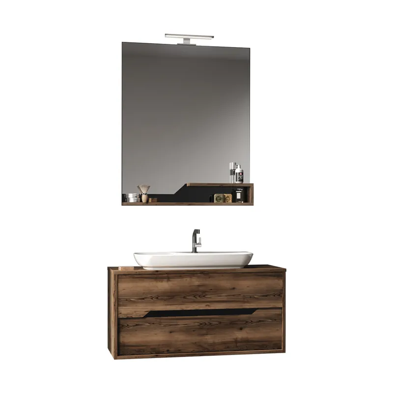 Disponibil imediat Set mobilier baie Orka Galia, suspendat, 3 piese, lidya, 80 cm