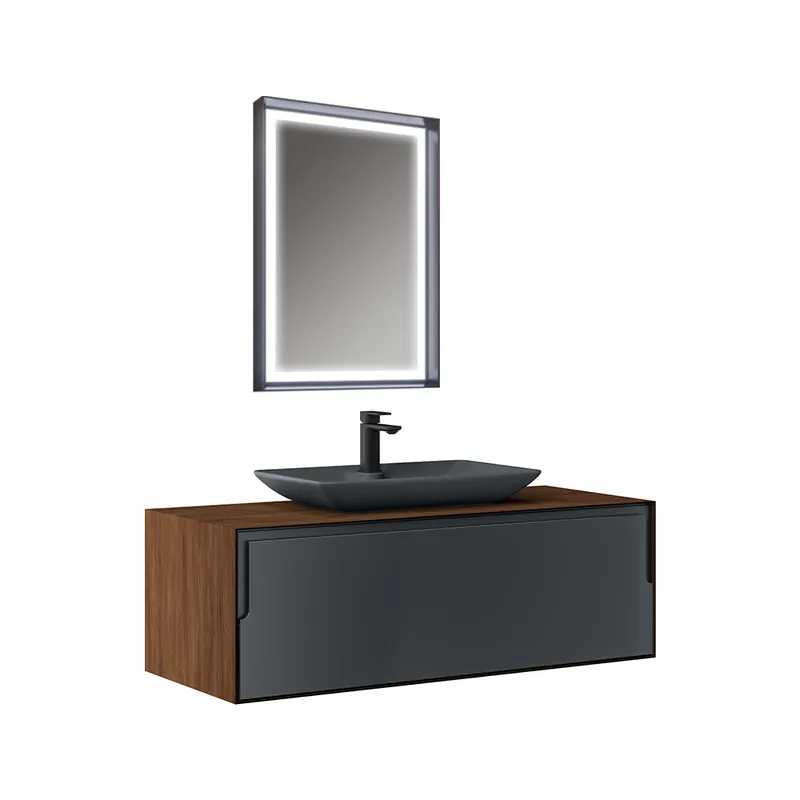 Set mobilier baie Orka Craft, suspendat, 3 piese, nuc, 100 cm Disponibil imediat