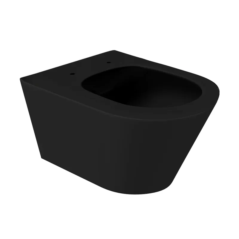 Livrare rapidă Vas WC suspendat rimless Celesta Ava, 53 x 35,5 cm, fara margini, ceramica, negru mat