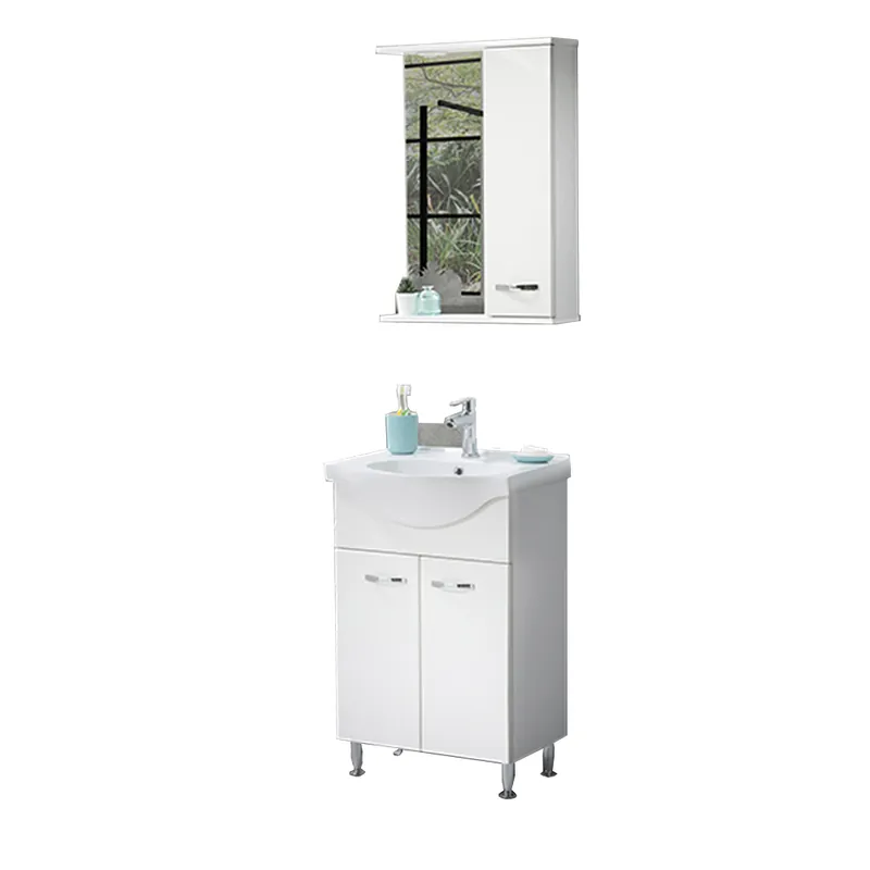 Calitate înaltă Set mobilier baie Olimpos, 3 piese, alb, 55 cm