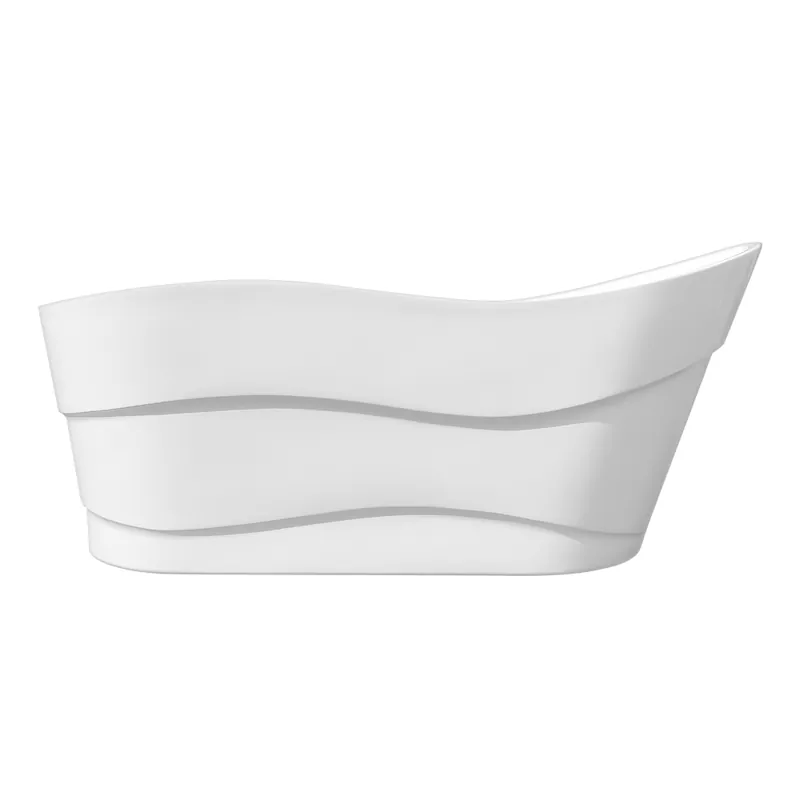 Cada baie freestanding Bella WB-6065, acril, 170 x 77 x 72 cm, alb Reducere extra
