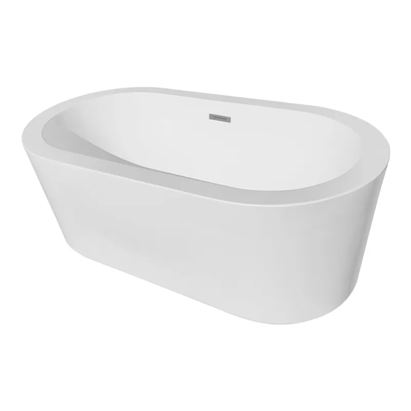 Popular Cada baie freestanding Bella WB-814, acril, 170 x 80 x 58 cm, alb