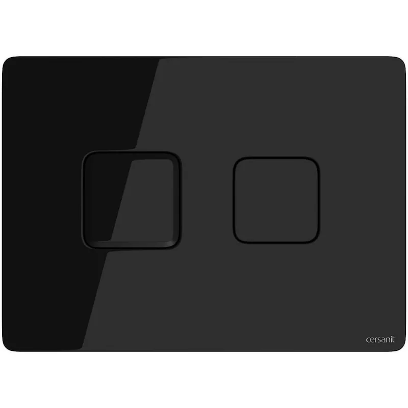 Cumpără online Cersanit buton pneumatic Accento, patrat sticla neagra S97-058