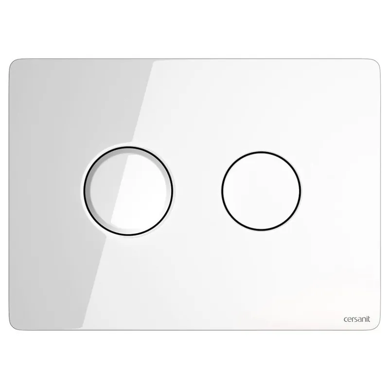 Cersanit buton pneumatic Accento, rotund sticla alb S97-055 Cumpără acum