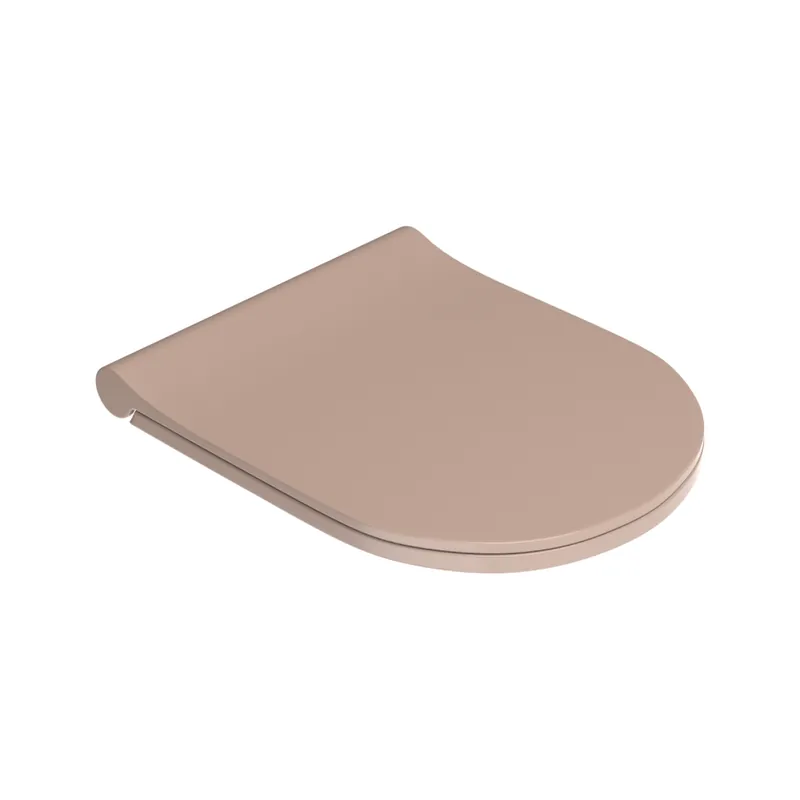 Capac soft close pentru vas WC suspendat Celesta Ava/Brillo, duroplast, bej Retur ușor