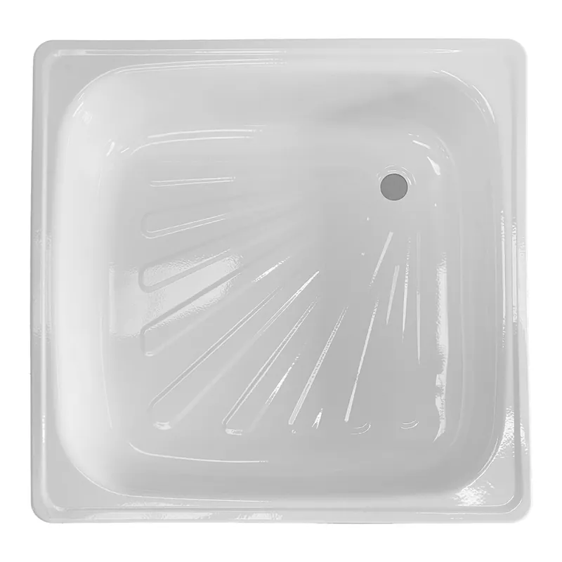 Cumpără online Cadita dus patrata Clara, otel emailat, 90 x 90 x 15 cm