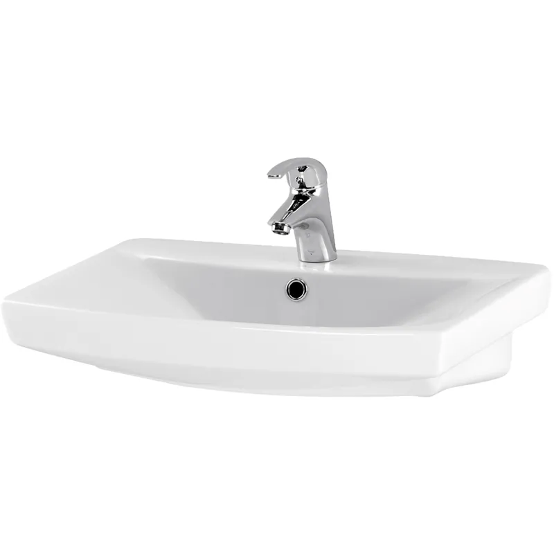 Lavoar baie pe blat / suspendat Cersanit Carina K31-006, 60 cm, alb Expediere rapidă