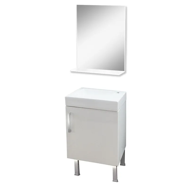 Vezi acum Set mobilier baie Karem, 3 piese, alb, 55 cm