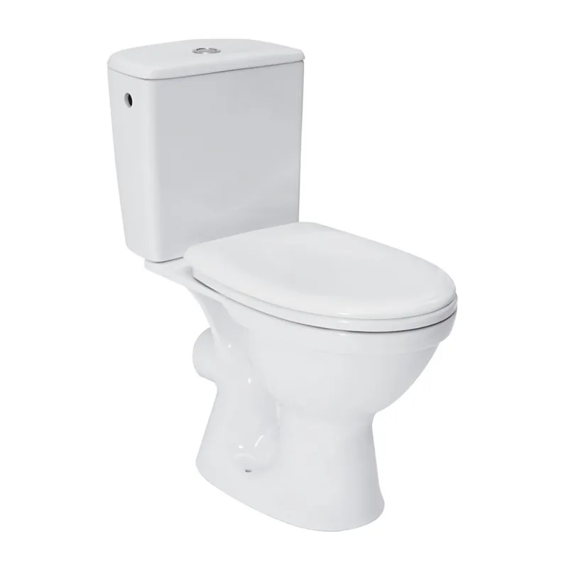 Cumpără acum Set vas WC pe pardoseala cu rezervor Cersanit Roma 010 + mecanism si capac polipropilena R02-019 (evacuare orizontala)