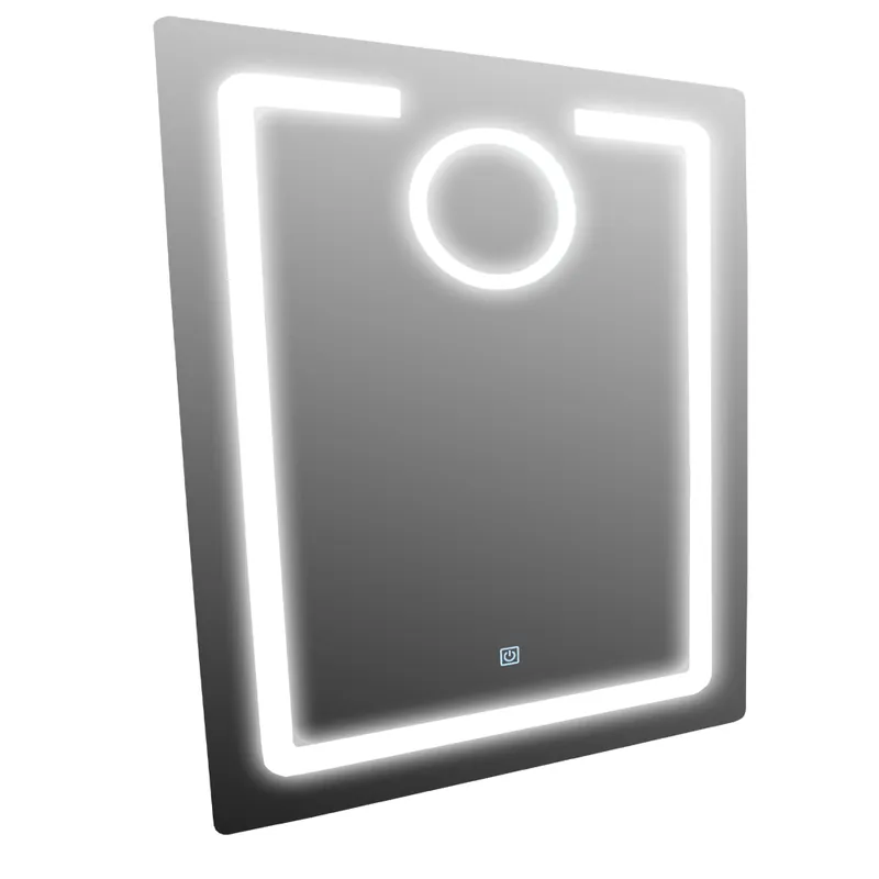 Reducere de preț Oglinda baie cu LED, lupa si buton touch RO-06, 60x80 cm