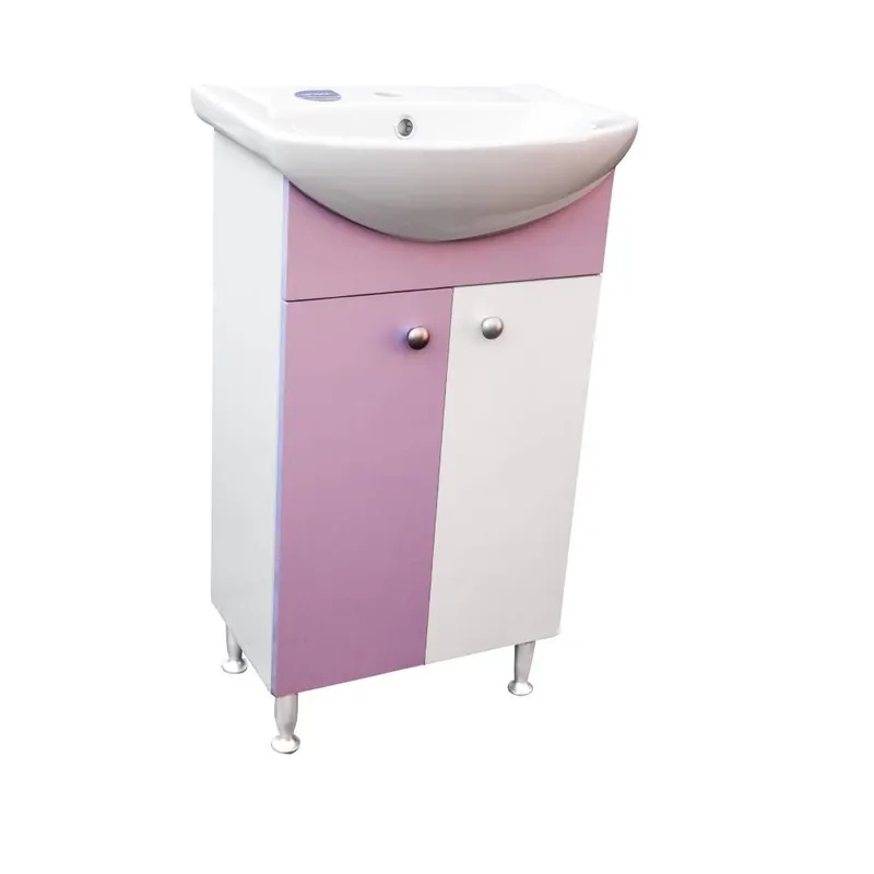 Plată sigură Masca pentru chiuveta / lavoar baie Selena, 50 cm, alb-lila