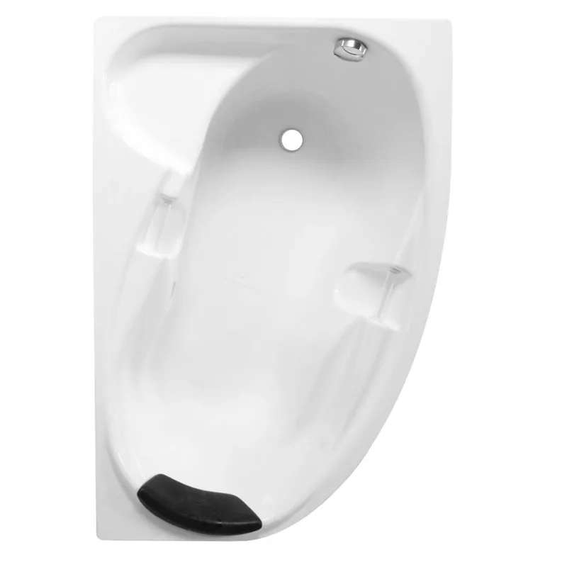 Preferatul clienților Cada baie pe colt Iulia, asimetrica, cu masca si suport, acril, 150 x 100 cm