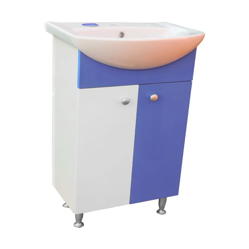 Masca pentru chiuveta / lavoar baie Selena, 60 cm, alb-cobalt Ofertă limitată