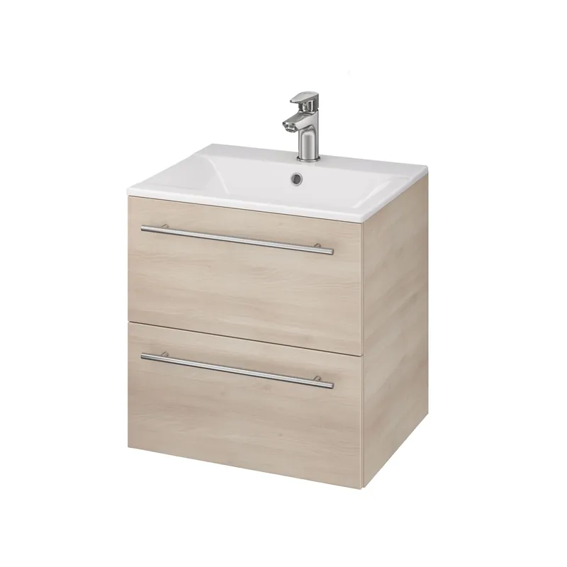 Lichidare de stoc Masca chiuveta / lavoar baie Cersanit 651 S801-113, 60 cm, frasin