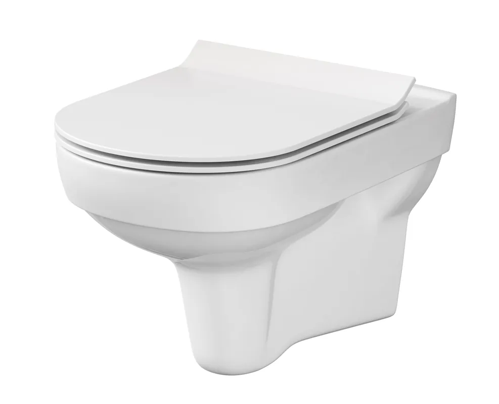 WC baie suspendat Cersanit Set 794 City New Clean On K701-143, alb Mai ieftin
