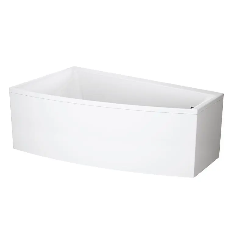 Plată sigură Cada baie pe colt Cersanit Virgo Max S301-132, asimetrica, cu picioare reglabile, acril, 160 x 90 cm, dreapta