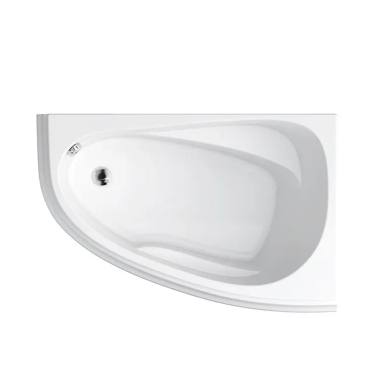 Cada baie pe colt Cersanit Joana S301-166, asimetrica, cu picioare reglabile, acril, 140 x 90 cm, dreapta Retur ușor