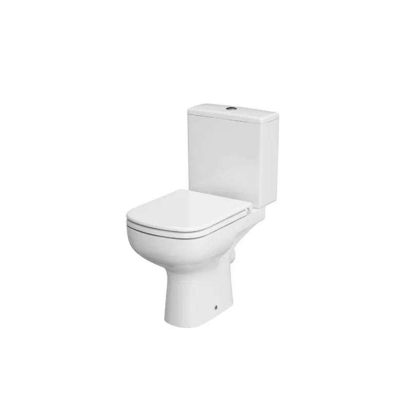 Set vas WC pe pardoseala rimless cu rezervor Cersanit 574 Colour + mecanism si capac duroplast K103-027 Disponibil imediat
