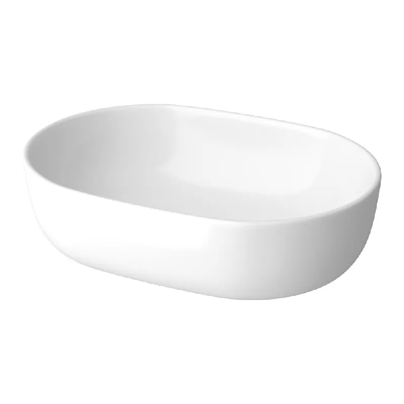 Lavoar baie pe blat Moduo Cersanit Box K116-049, oval, 50 cm, alb Preț promoțional