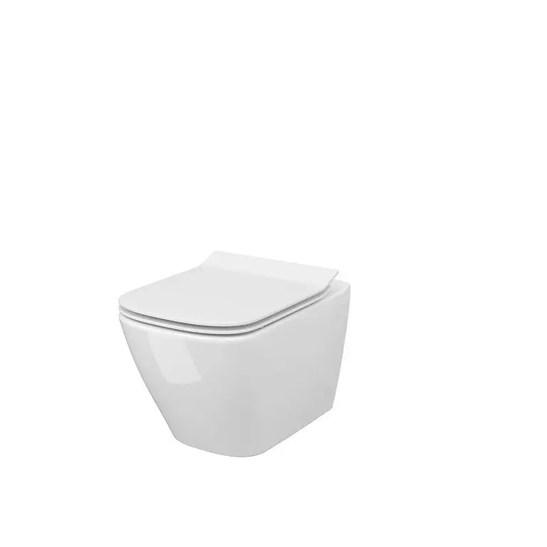 Vas WC suspendat Cersanit Set B220 City Rectangular + capac Duroplast, alb Cel mai bun preț