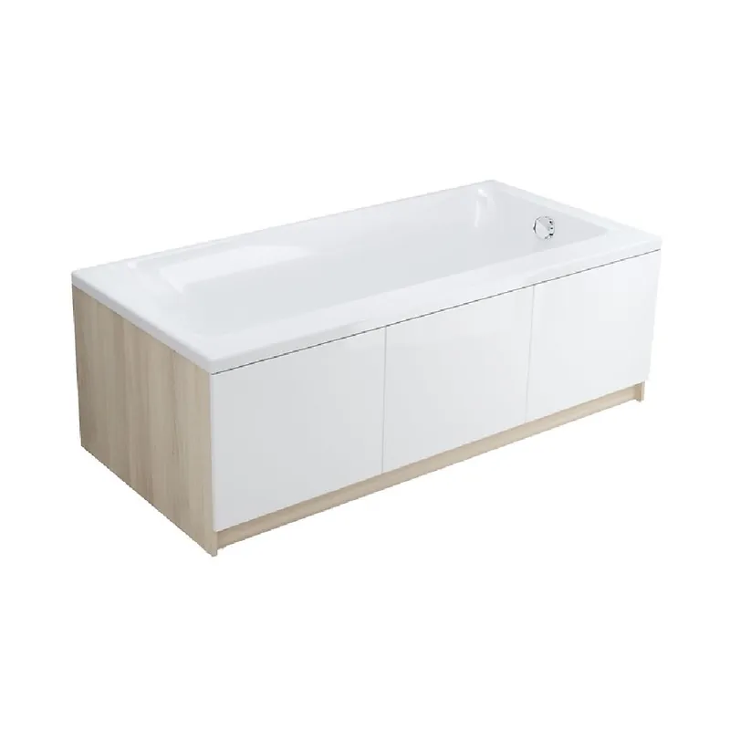 Cada baie dreptunghiulara Cersanit Smart S301-117, cu picioare reglabile, acril, 170 x 80 cm, stanga Ofertă limitată