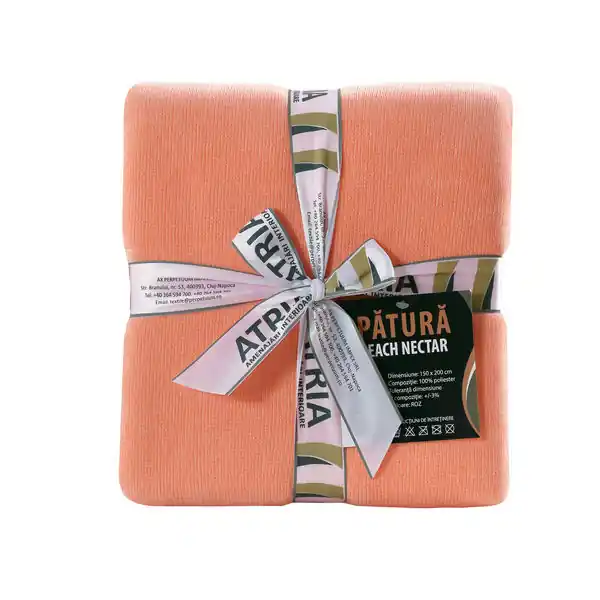Patura Peach Nectar 150X200 CM Ofertă de sezon