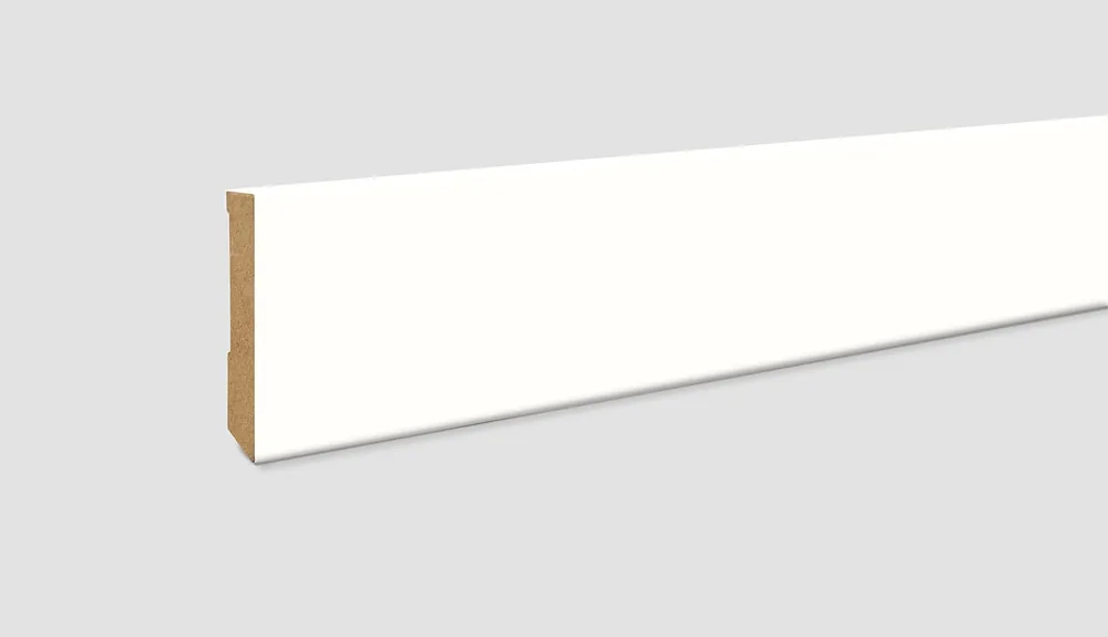 Plinta MDF L201 80mm - CUBIC - ALB Livrare rapidă