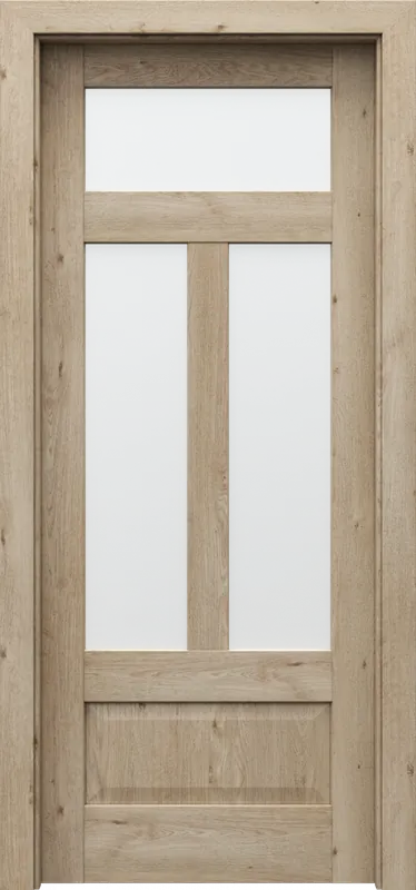 Set Usa Interior PORTA HARMONY model B.2, finisaj Stejar Clasic si Toc Porta System HydroProtect 80-120 mm, fara maner Ofertă exclusivă
