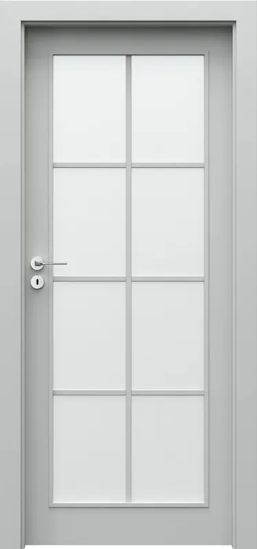 Preferatul clienților Set Usa Interior PORTA STIL model 6, finisaj Gri si Toc Porta System 75-95 mm, fara maner
