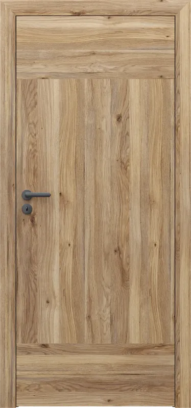 Set Usa Interior PORTA VIGO model V.1, finisaj Stejar Mauvella si Toc Porta System 75-95 mm, fara maner Preferatul clienților