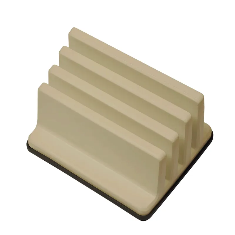 Preț mic Suport tocatoare, din plastic, 16.3 x 12.3 x 6.3 cm, bej
