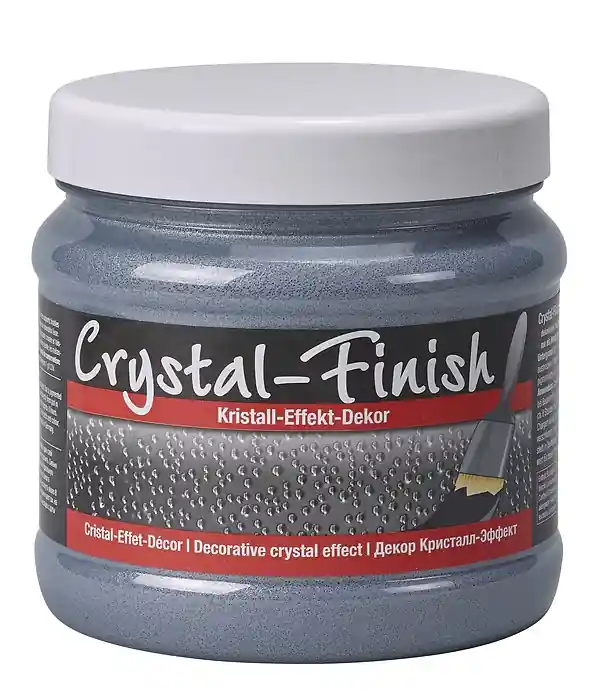Vopsea decorativa fara solventi Pufas Crystal-Finish, cu efect sidefat, Iron, 750ml Retur ușor