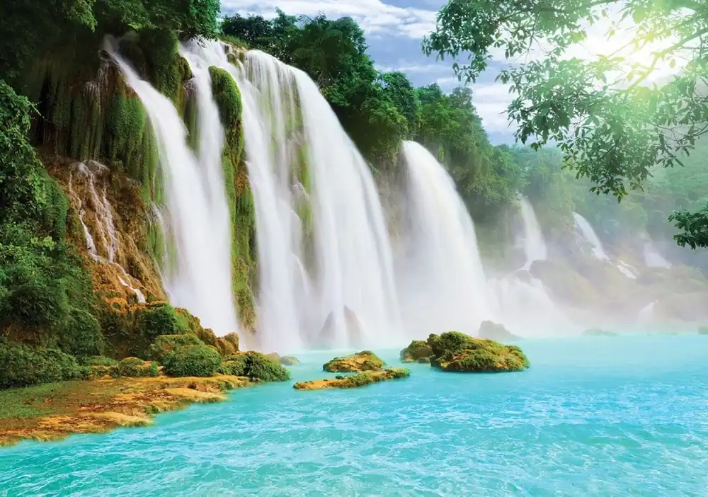 Preț promoțional Fototapet CONSALNET 10386P4, model Waterfall, multicolor, 254 x 184 cm
