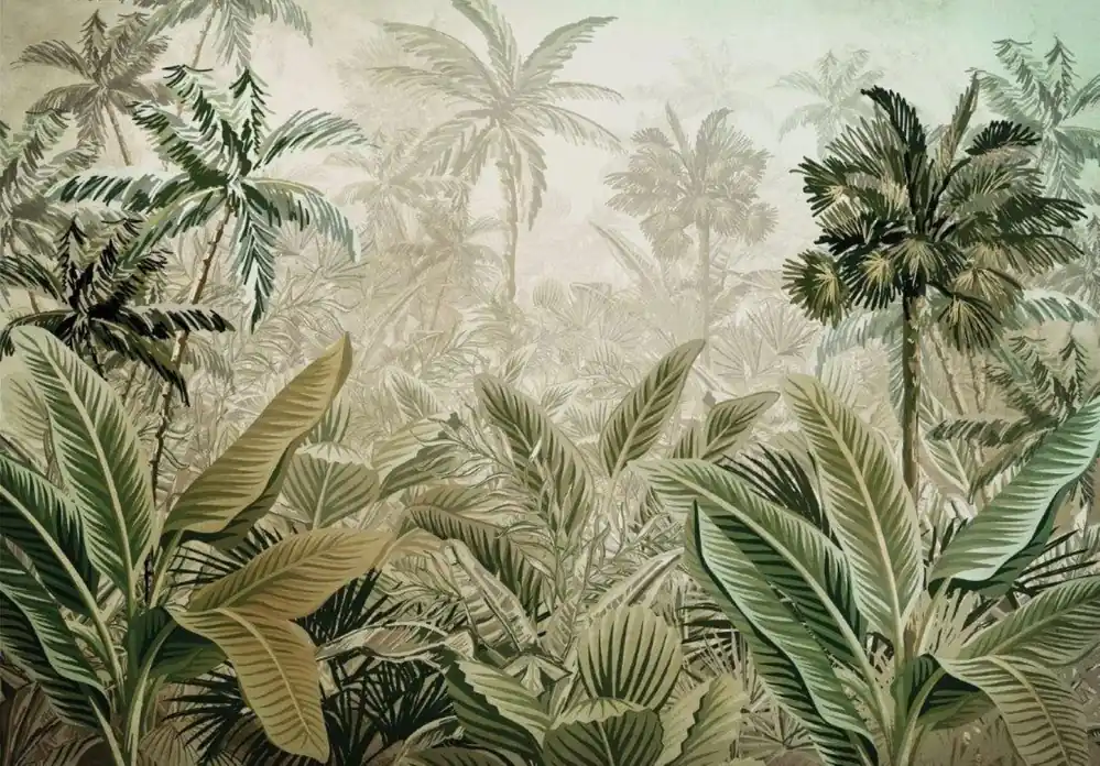 Preț redus Fototapet CONSALNET 13921P4, model THE JUNGLE, multicolor, 254 x 184 cm