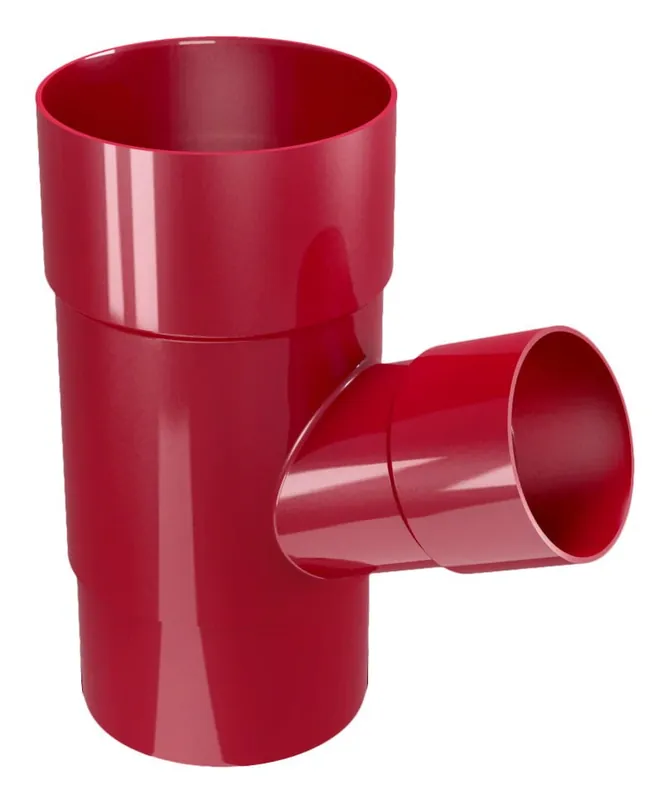 Retur gratuit Ramificatie burlan, rosu, diametru iesire 50 mm, 67 grade, Devorex Classic 120