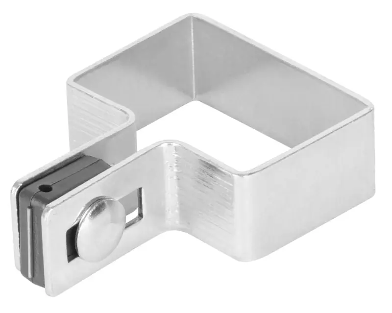Expediere rapidă Clema fixare pentru stalpi, 60 x 40 mm, zincata, pentru capat