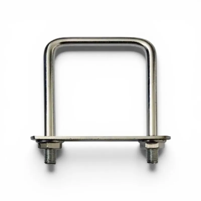Clemă Fixare Stâlp Rectangular 60x40mm M6x83mm Zincată Cel mai bun preț