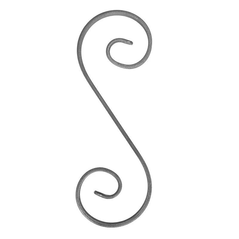 Element fier forjat, „S”, 12 X 6 mm, H 400 mm, L 100 mm Reducere de preț
