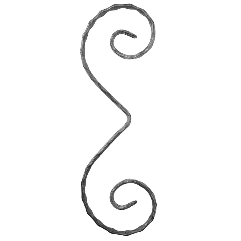Element fier forjat, acolada, 12 X 6 mm, H 300 mm, L 100 mm Ultima șansă