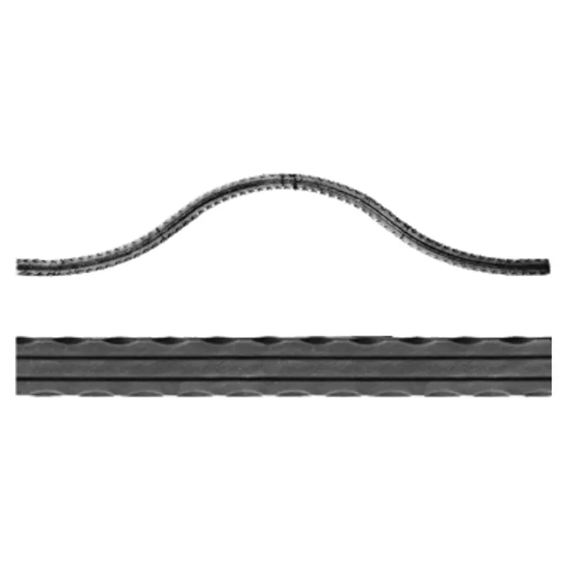Element fier forjat, arcada omega, 30 X 4 mm, H 230 mm, L 2000 mm Noutate